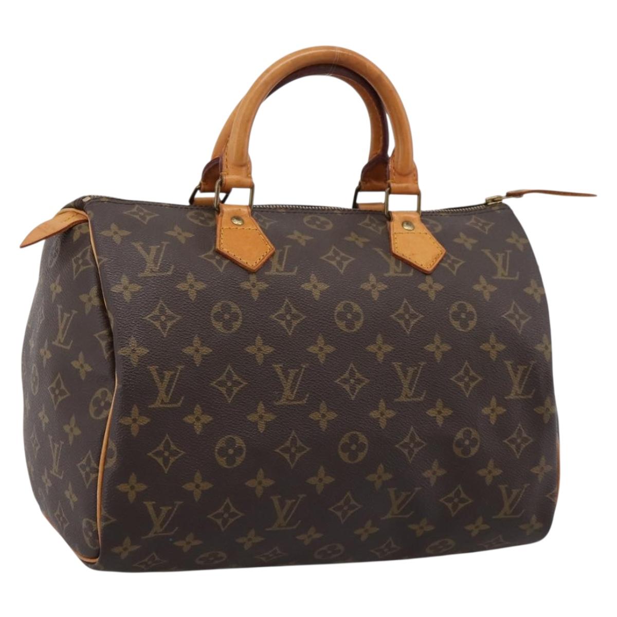 LOUIS VUITTON Monogram Speedy 30 Hand Bag M41526 LV Auth 205122V