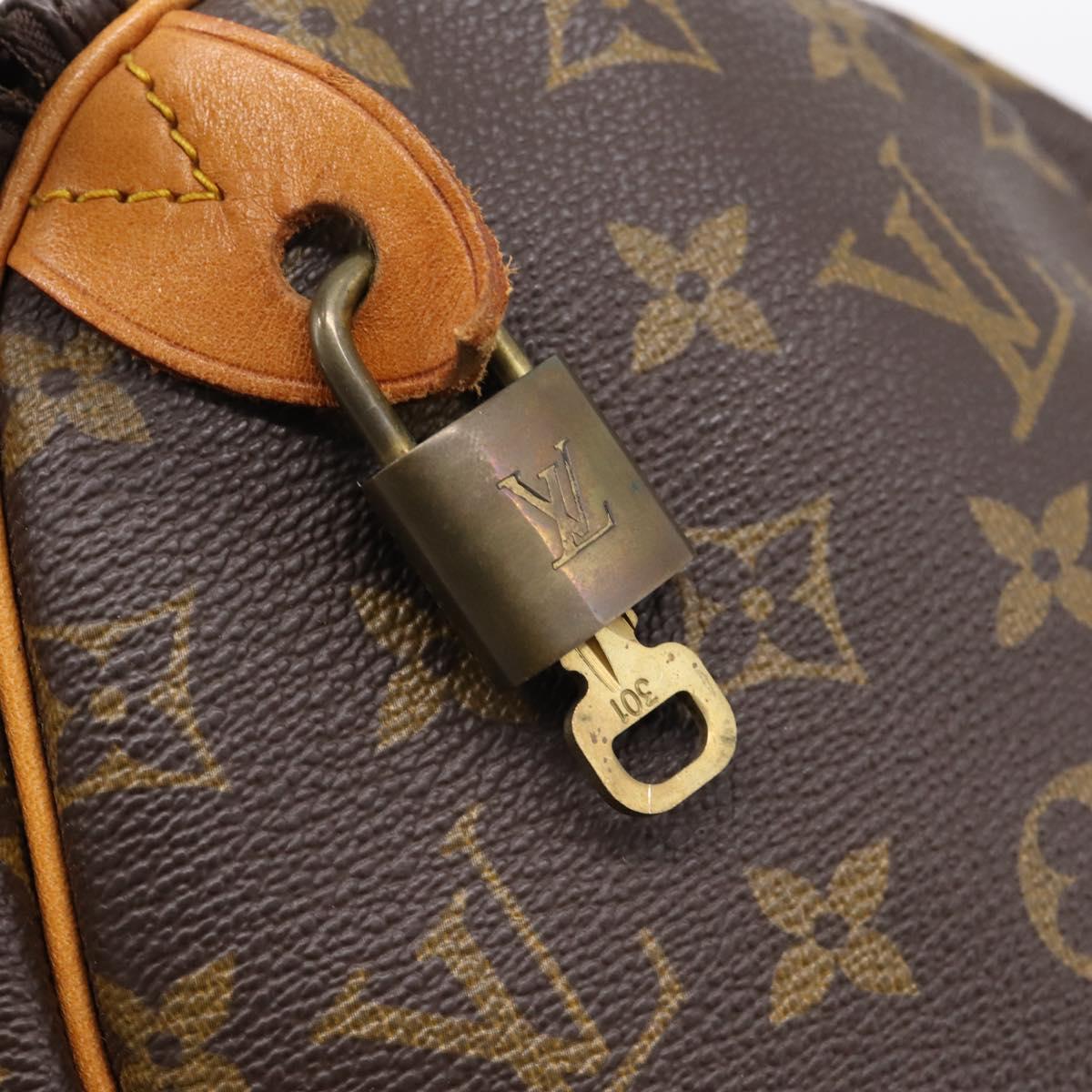 LOUIS VUITTON Monogram Speedy 30 Hand Bag M41526 LV Auth 205122V