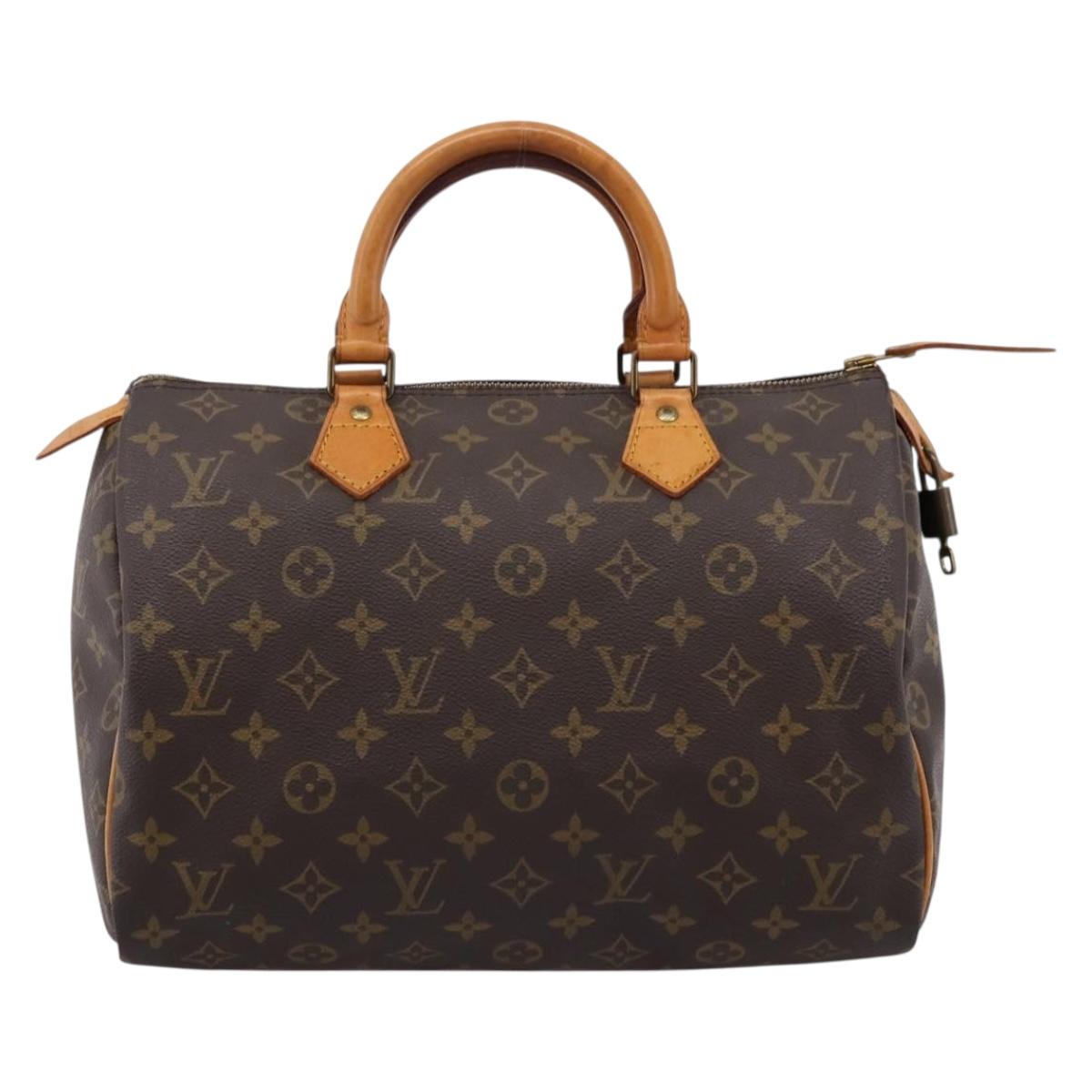 LOUIS VUITTON Monogram Speedy 30 Hand Bag M41526 LV Auth 205122V