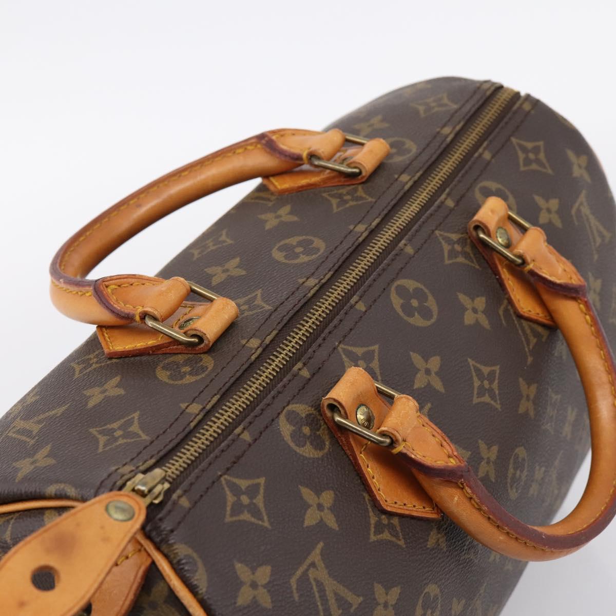 LOUIS VUITTON Monogram Speedy 30 Hand Bag M41526 LV Auth 205122V