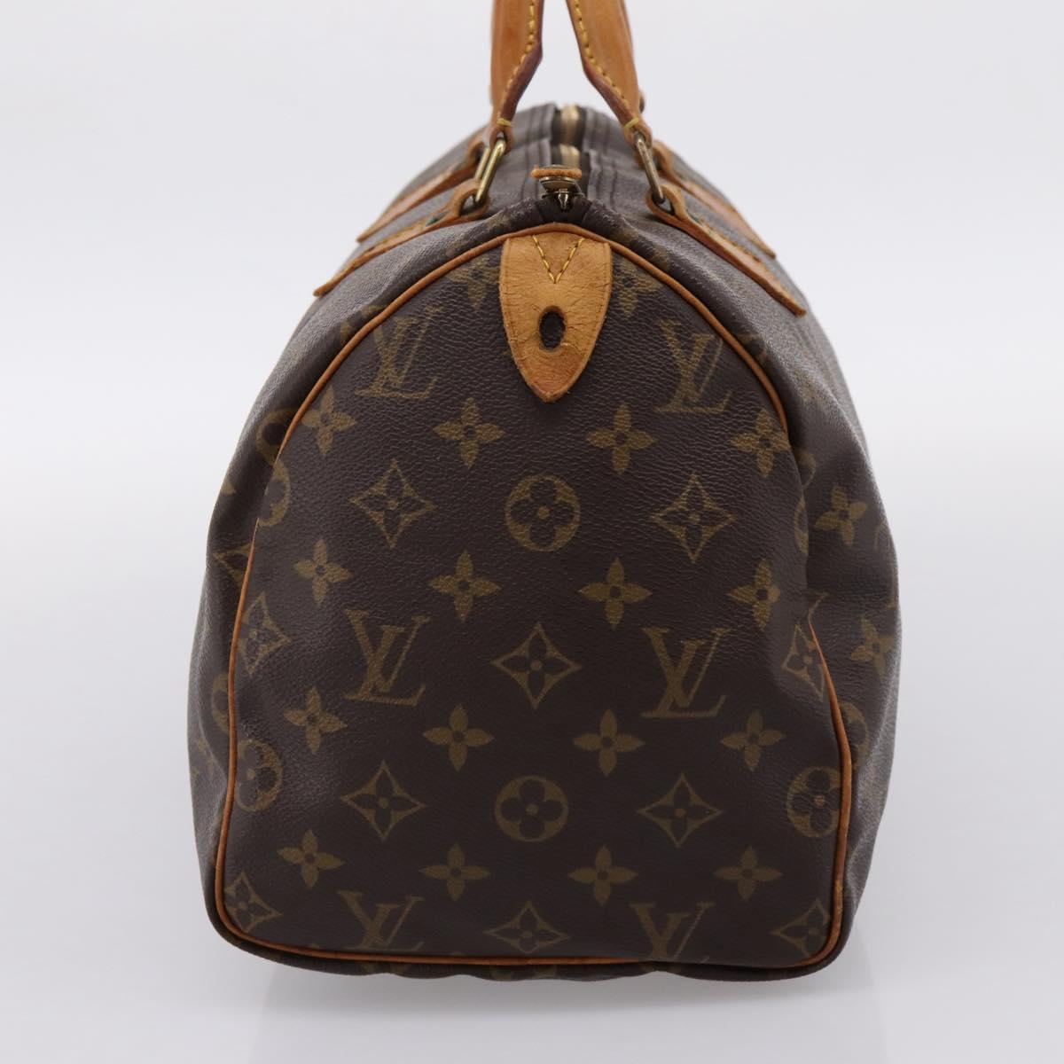 LOUIS VUITTON Monogram Speedy 30 Hand Bag M41526 LV Auth 205127