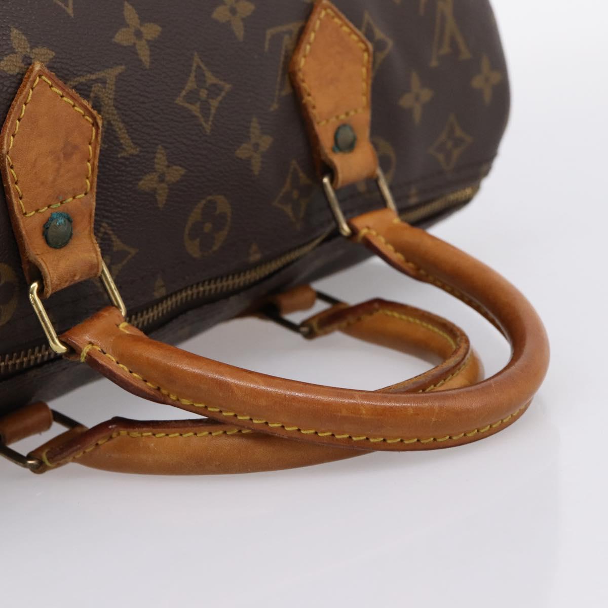 LOUIS VUITTON Monogram Speedy 30 Hand Bag M41526 LV Auth 205127