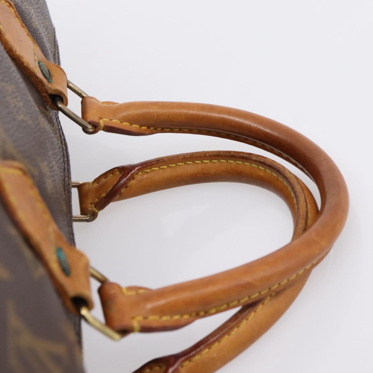 LOUIS VUITTON Monogram Speedy 30 Hand Bag M41526 LV Auth 205127