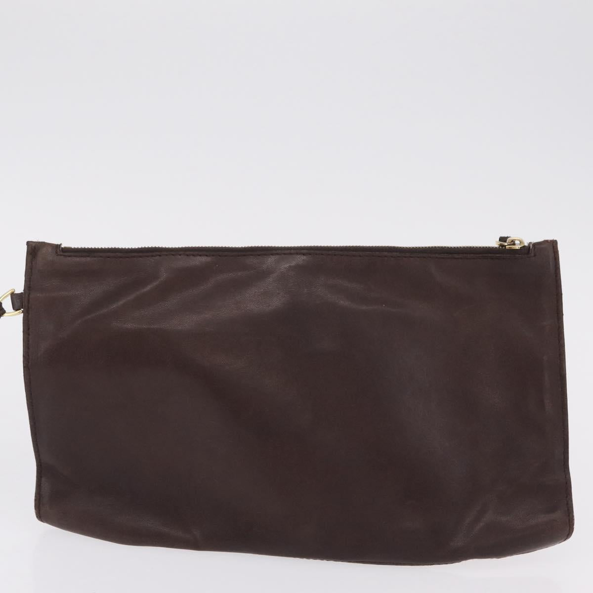 BOTTEGA VENETA INTRECCIATO Cabas MM Tote Bag Leather Brown Auth 205130V