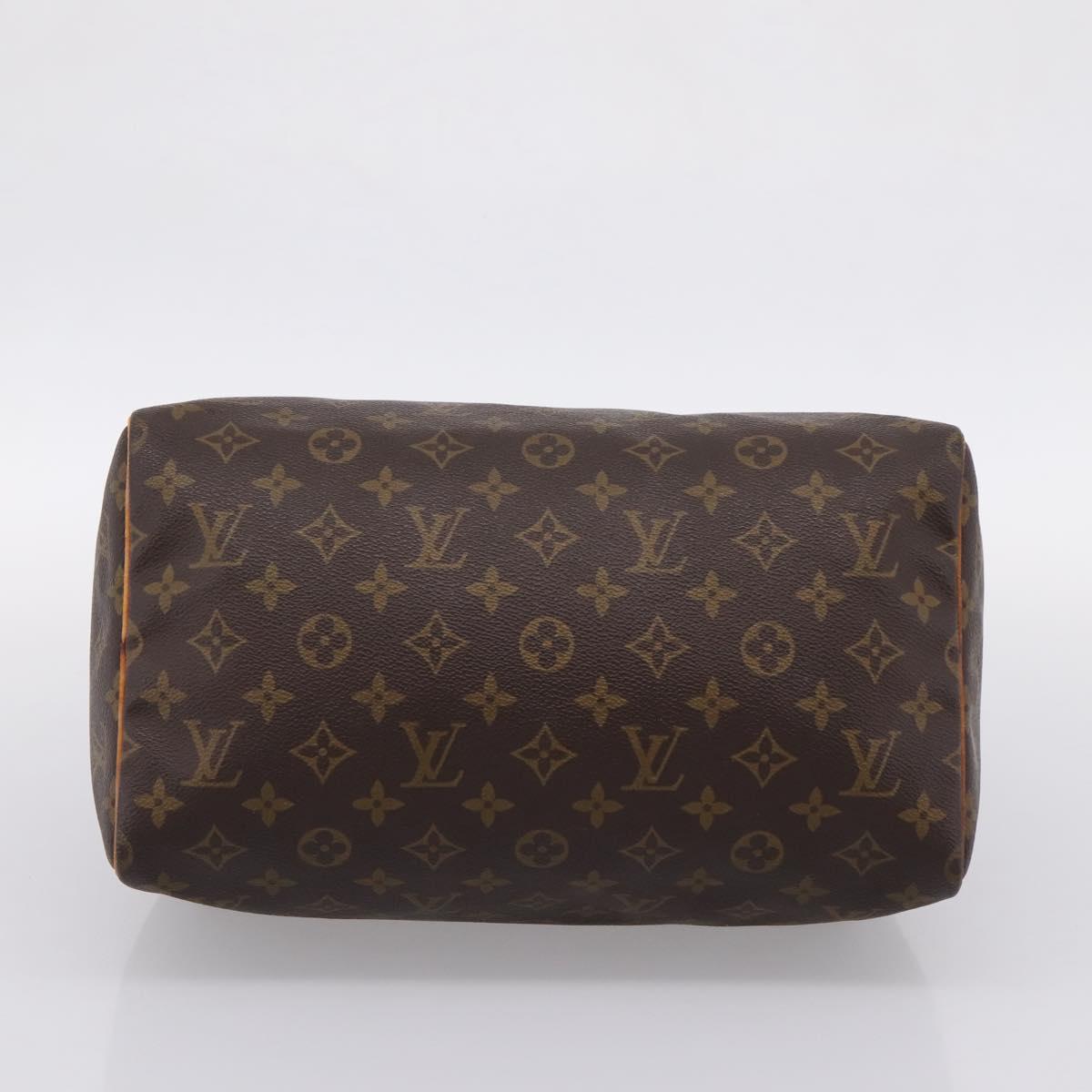 LOUIS VUITTON Monogram Speedy 30 Hand Bag M41526 LV Auth 205136