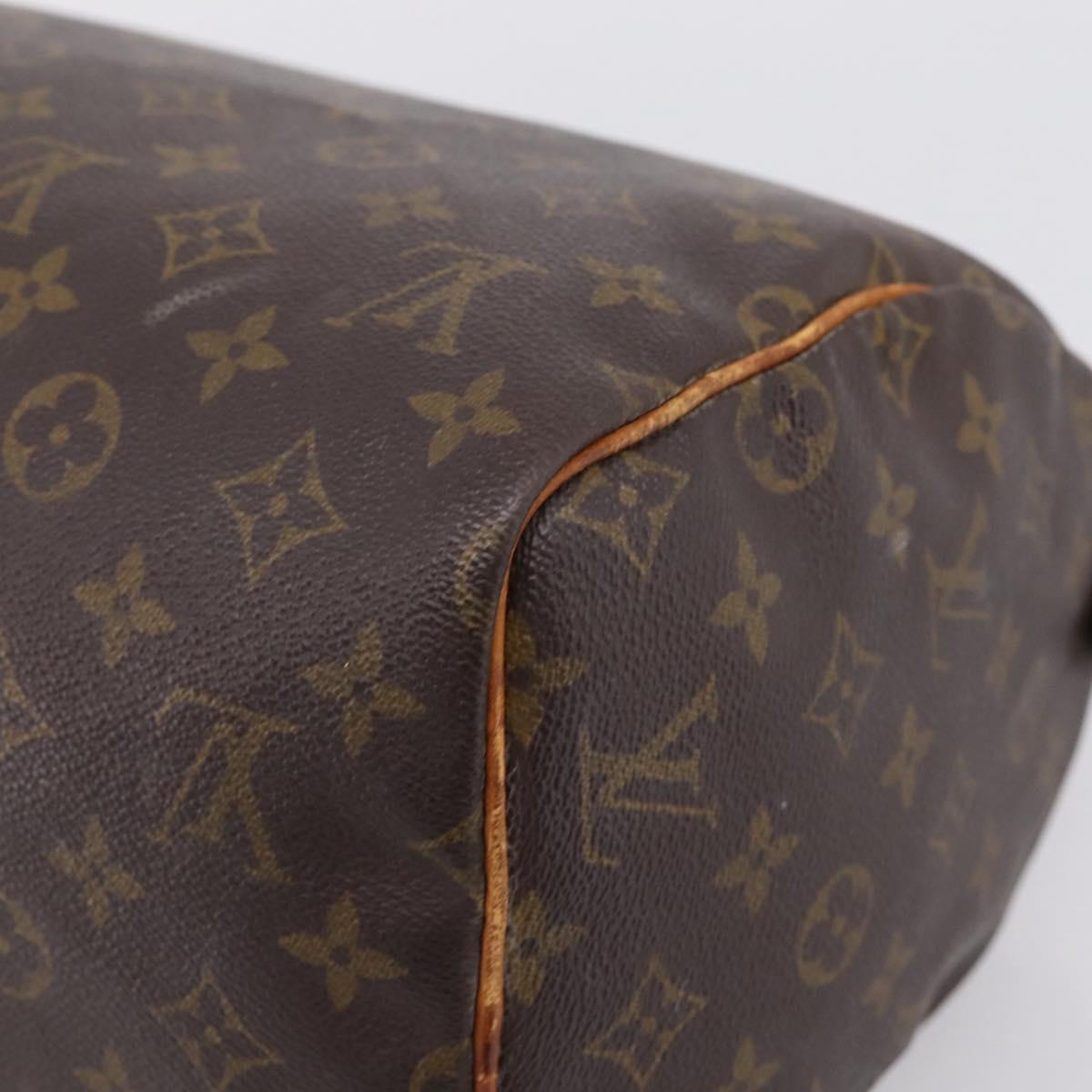 LOUIS VUITTON Monogram Speedy 30 Hand Bag M41526 LV Auth 205139