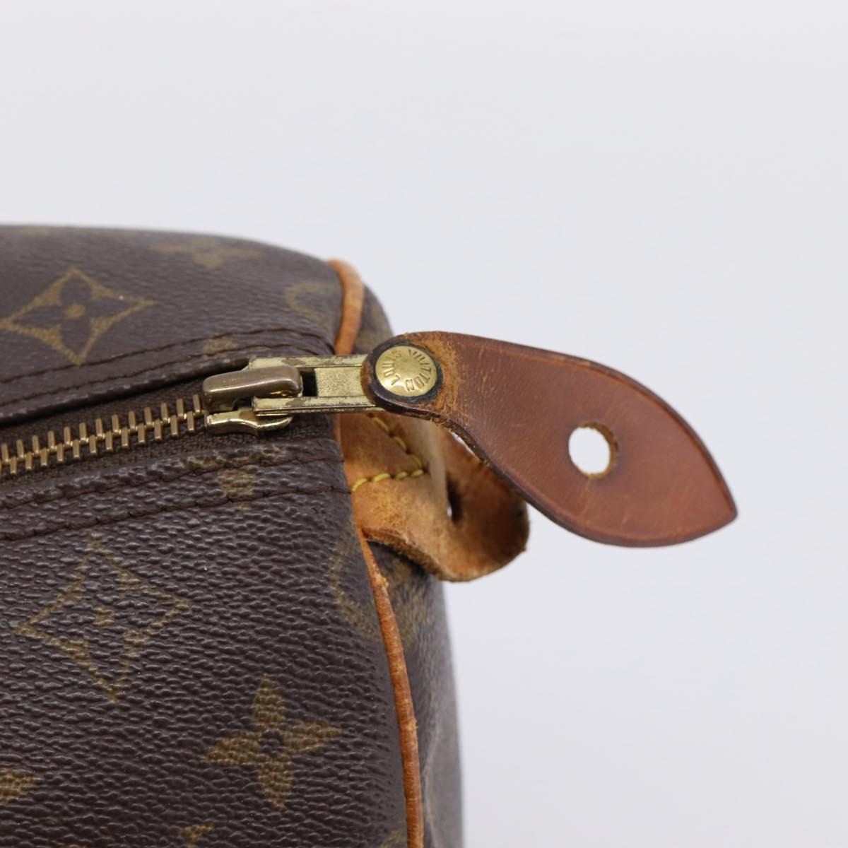 LOUIS VUITTON Monogram Speedy 30 Hand Bag M41526 LV Auth 205139