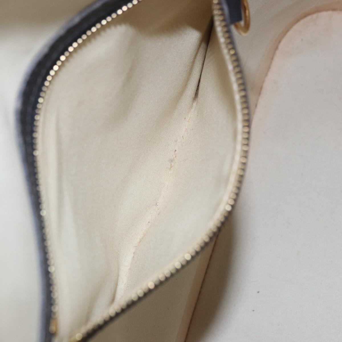 LOUIS VUITTON Monogram Mini Alma Haut Hand Bag Blue M92202 LV Auth 205142