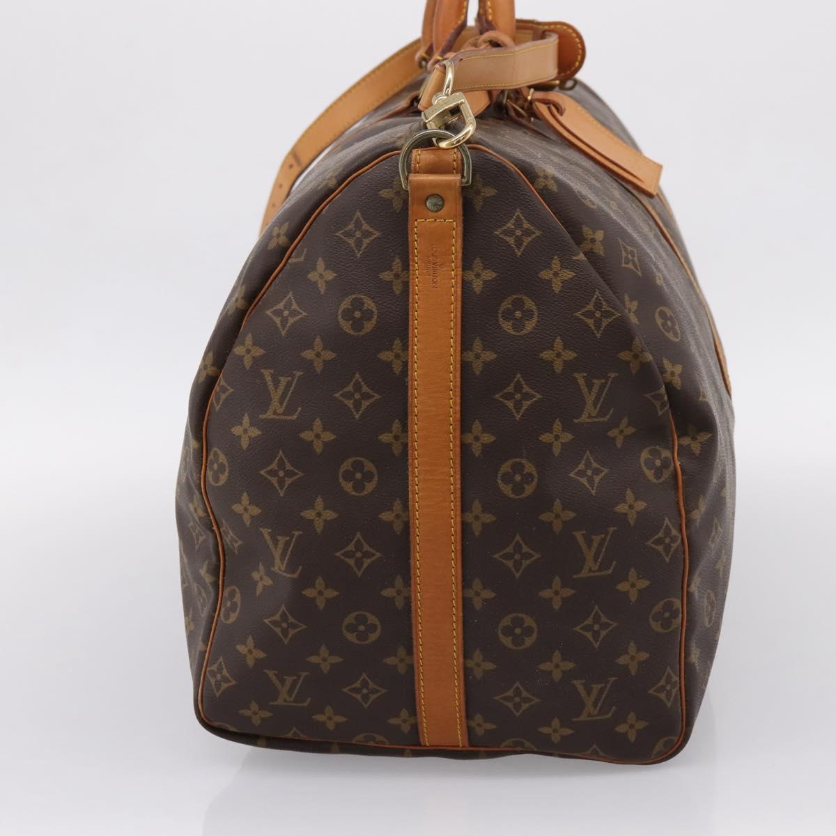 LOUIS VUITTON Monogram Keepall Bandouliere 60 Boston Bag M41412 LV Auth 205147V