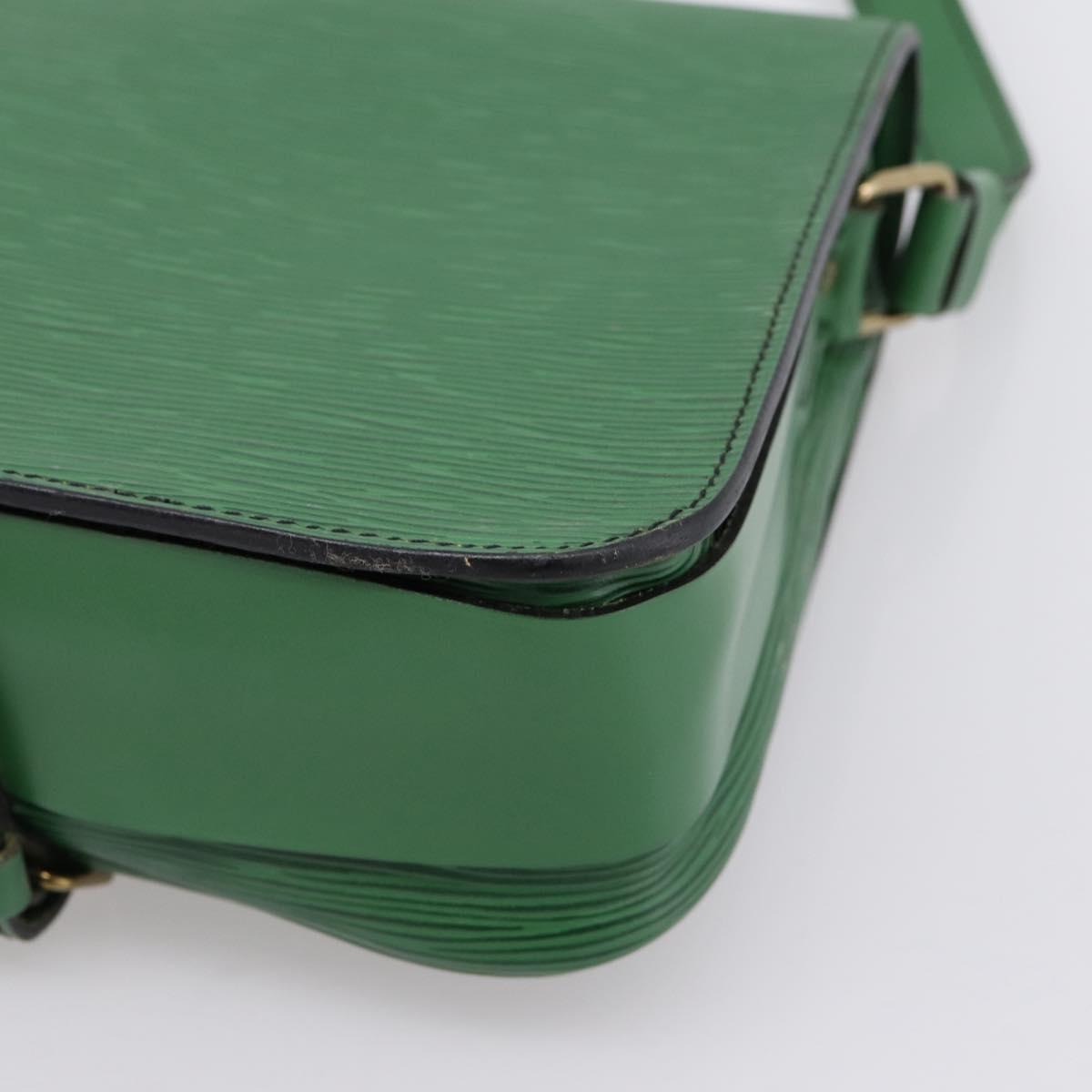 LOUIS VUITTON Epi Cartouchiere MM Shoulder Bag Green M52244 LV Auth 205149V