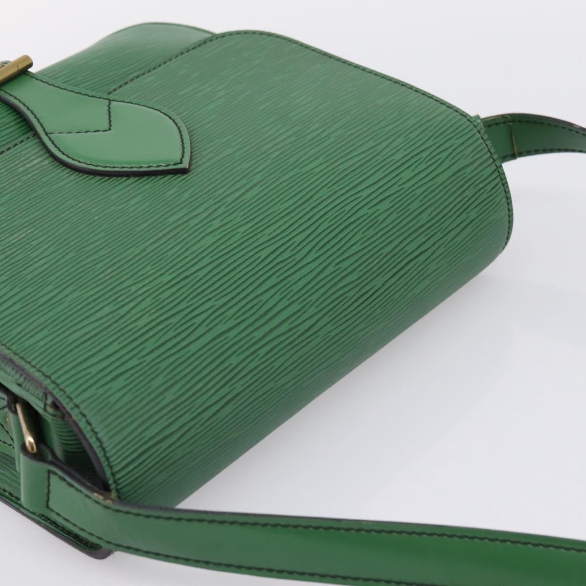 LOUIS VUITTON Epi Cartouchiere MM Shoulder Bag Green M52244 LV Auth 205149V