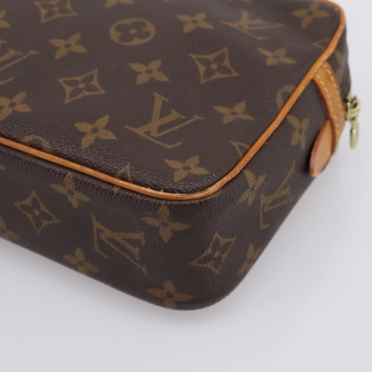 LOUIS VUITTON Monogram Compiegne 23 Clutch Bag M51847 LV Auth 205162