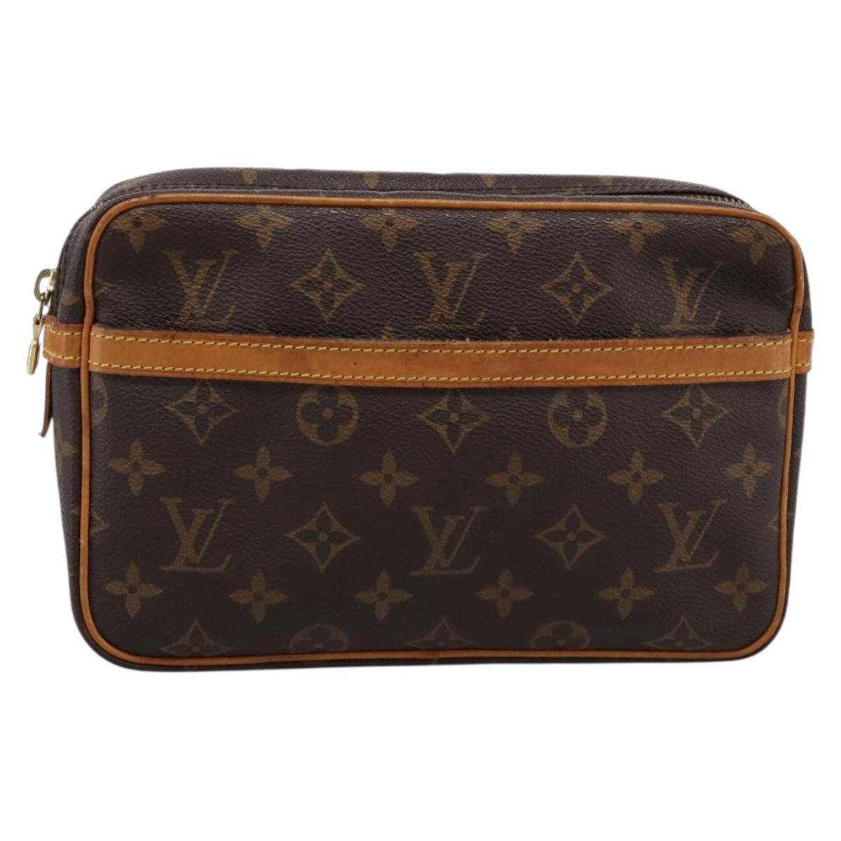 LOUIS VUITTON Monogram Compiegne 23 Clutch Bag M51847 LV Auth 205162