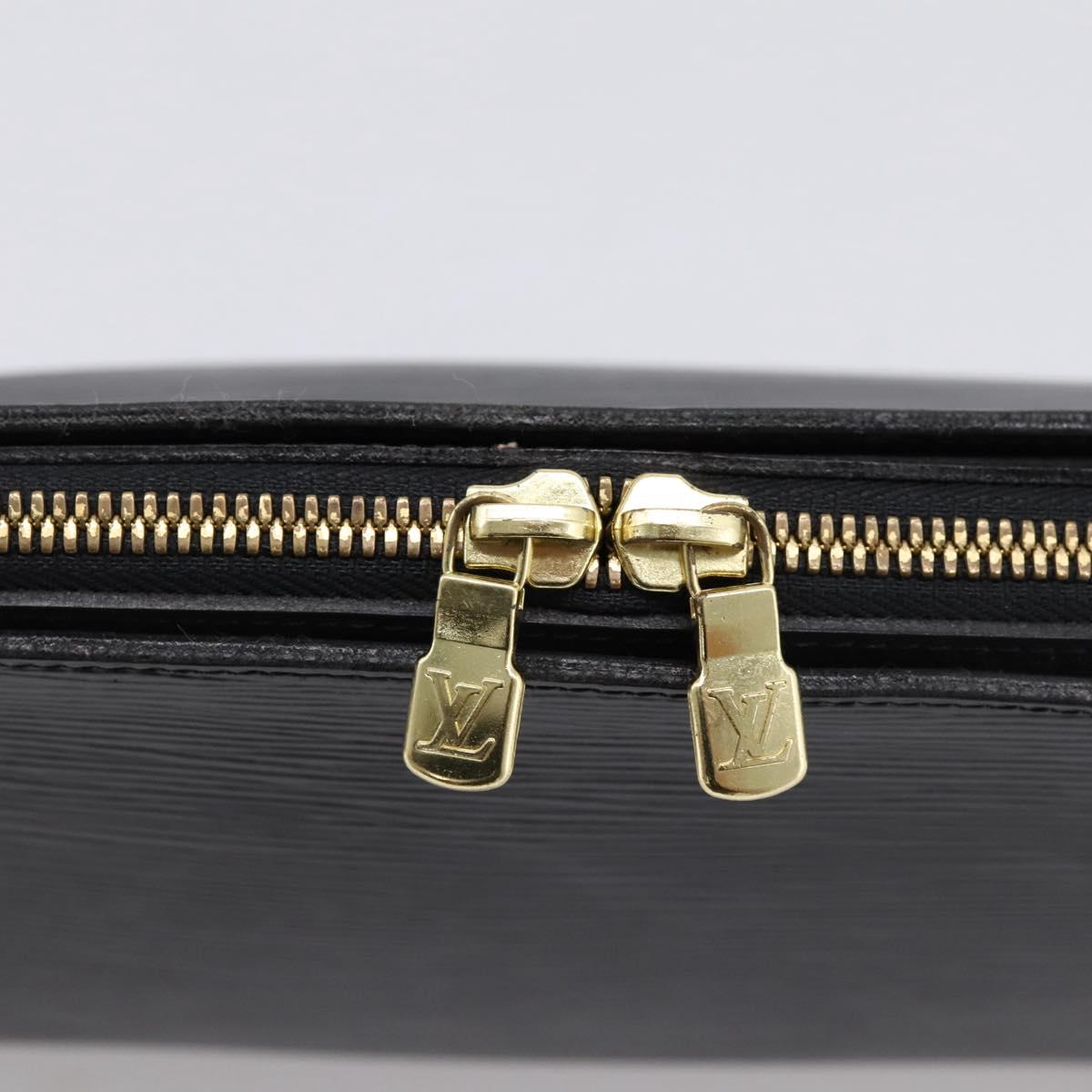 LOUIS VUITTON Epi Dauphine GM Cosmetic Pouch Black M48432 LV Auth 205168