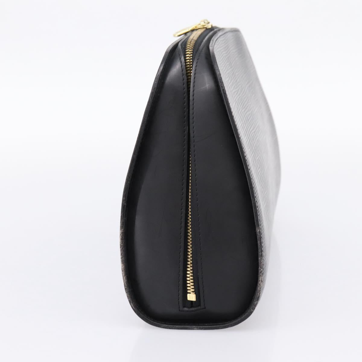 LOUIS VUITTON Epi Dauphine GM Cosmetic Pouch Black M48432 LV Auth 205168