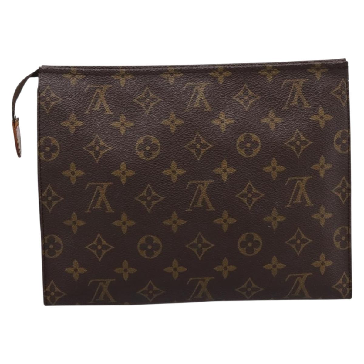LOUIS VUITTON Monogram Poche Toilette 26 Pouch M47542 LV Auth 205180