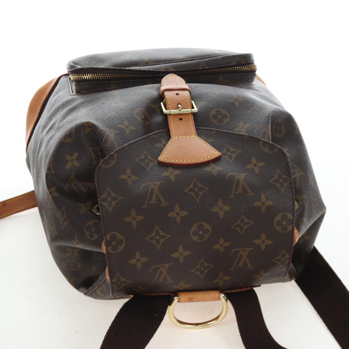 LOUIS VUITTON Monogram Montsouris GM Backpack M51135 LV Auth 205184V