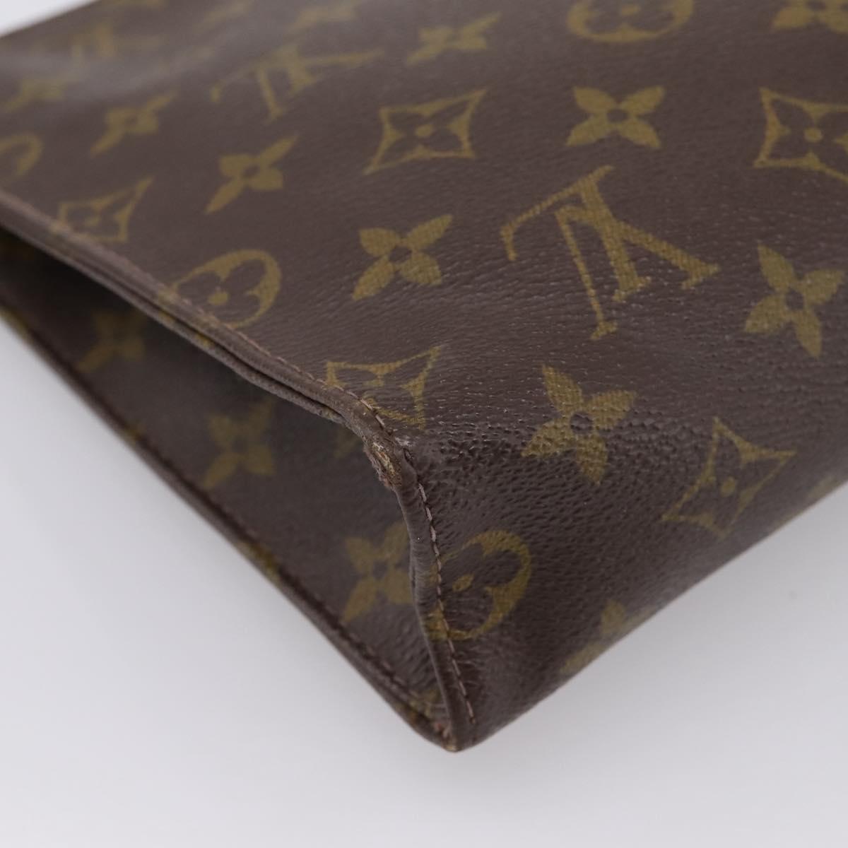 LOUIS VUITTON Monogram Poche Toilette 26 Pouch M47542 LV Auth 205185