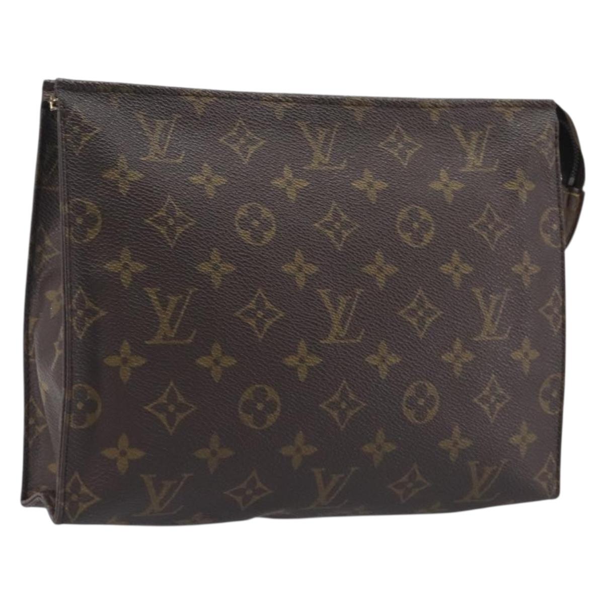 LOUIS VUITTON Monogram Poche Toilette 26 Pouch M47542 LV Auth 205196A
