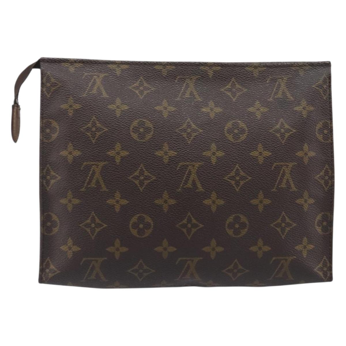 LOUIS VUITTON Monogram Poche Toilette 26 Pouch M47542 LV Auth 205196A