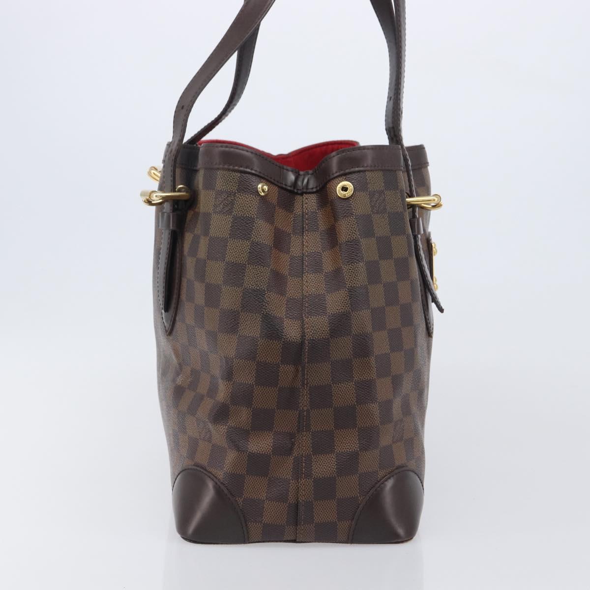 LOUIS VUITTON Damier Ebene Hampstead MM Tote Bag N51204 LV Auth 205214