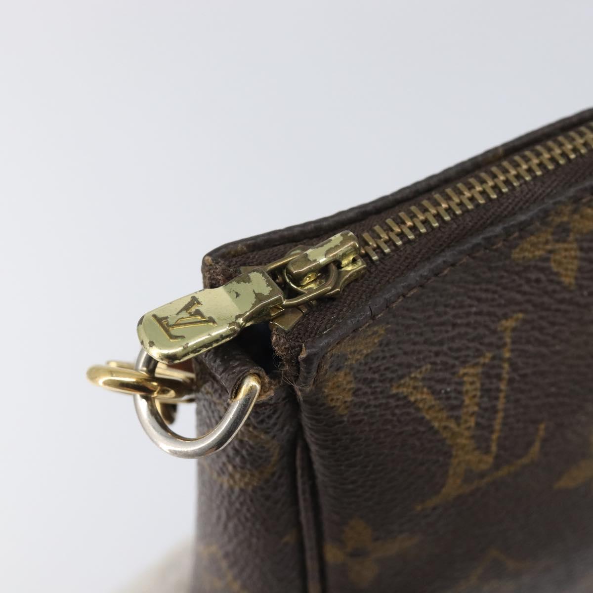 LOUIS VUITTON Monogram Pochette Accessoires Pouch M51980 LV Auth 205230
