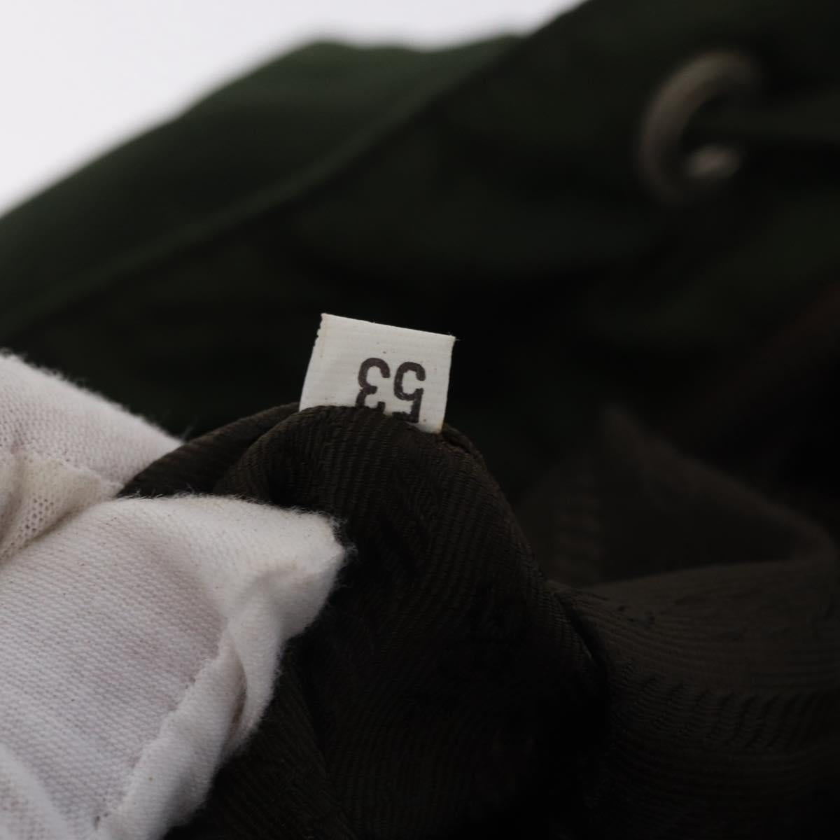 PRADA Backpack Nylon Green Silver Auth 205236