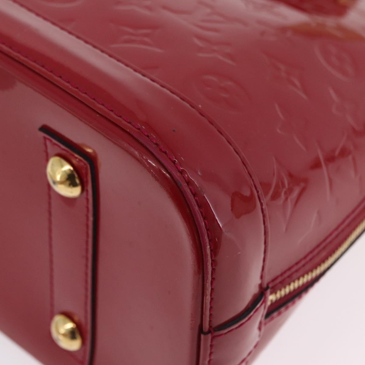 LOUIS VUITTON Monogram Vernis Alma PM Bag Rose Andian M91770 LV Auth 205266V