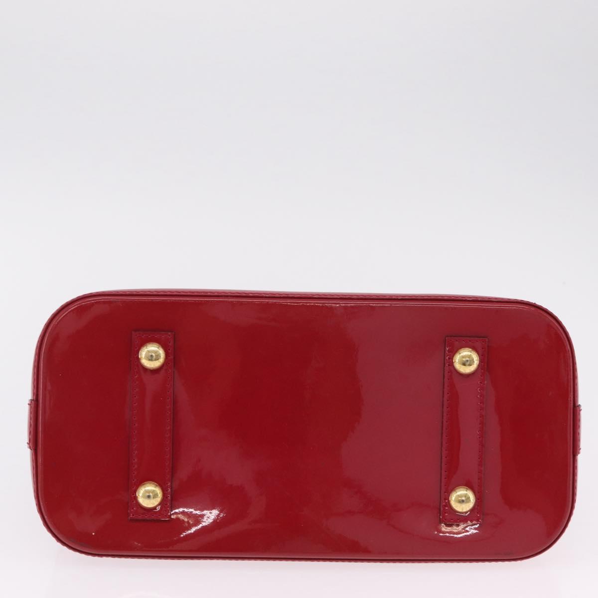 LOUIS VUITTON Monogram Vernis Alma PM Bag Rose Andian M91770 LV Auth 205266V