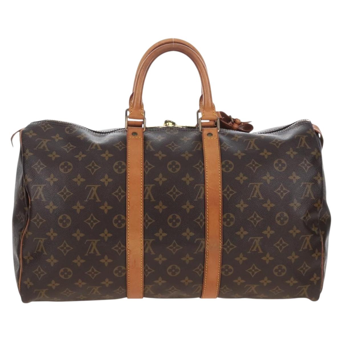 LOUIS VUITTON Monogram Keepall 45 Boston Bag M41428 LV Auth 205274V