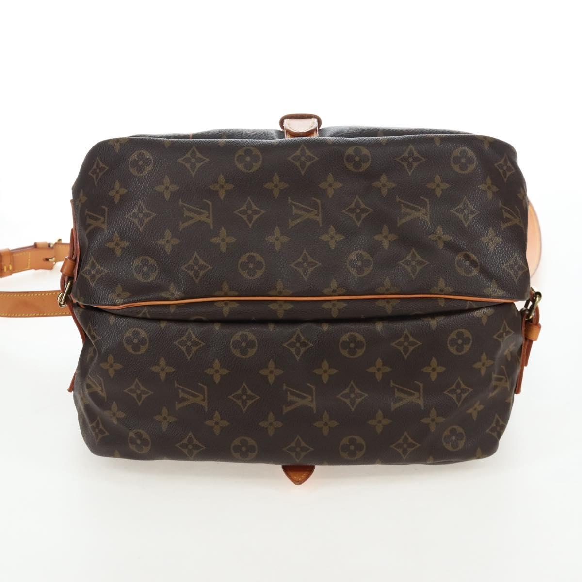 LOUIS VUITTON Monogram Saumur 35 Shoulder Bag M42254 LV Auth 205365V