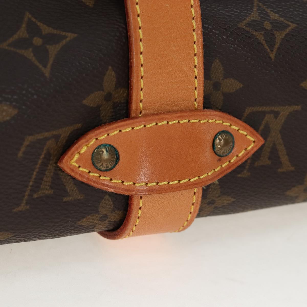 LOUIS VUITTON Monogram Saumur 35 Shoulder Bag M42254 LV Auth 205365V