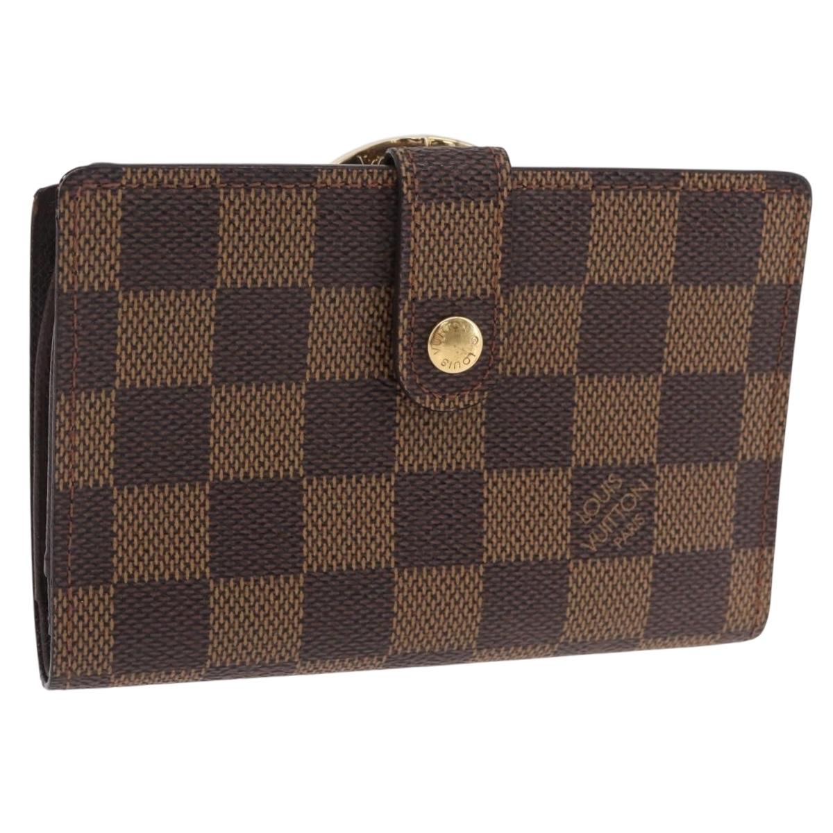 LOUIS VUITTON Ebene Porte Monnaie Billets Viennois Wallet N61664 LV Auth 205376M