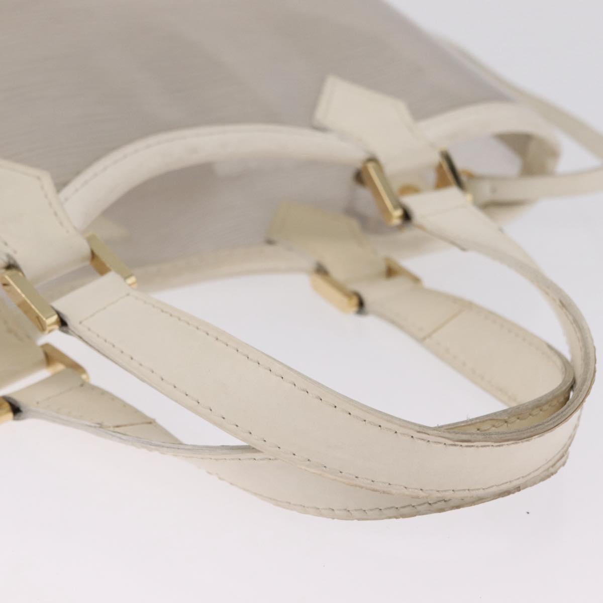 LOUIS VUITTON Epi Plage Mini lagoon Bay Hand Bag White M92263 LV Auth 205391A