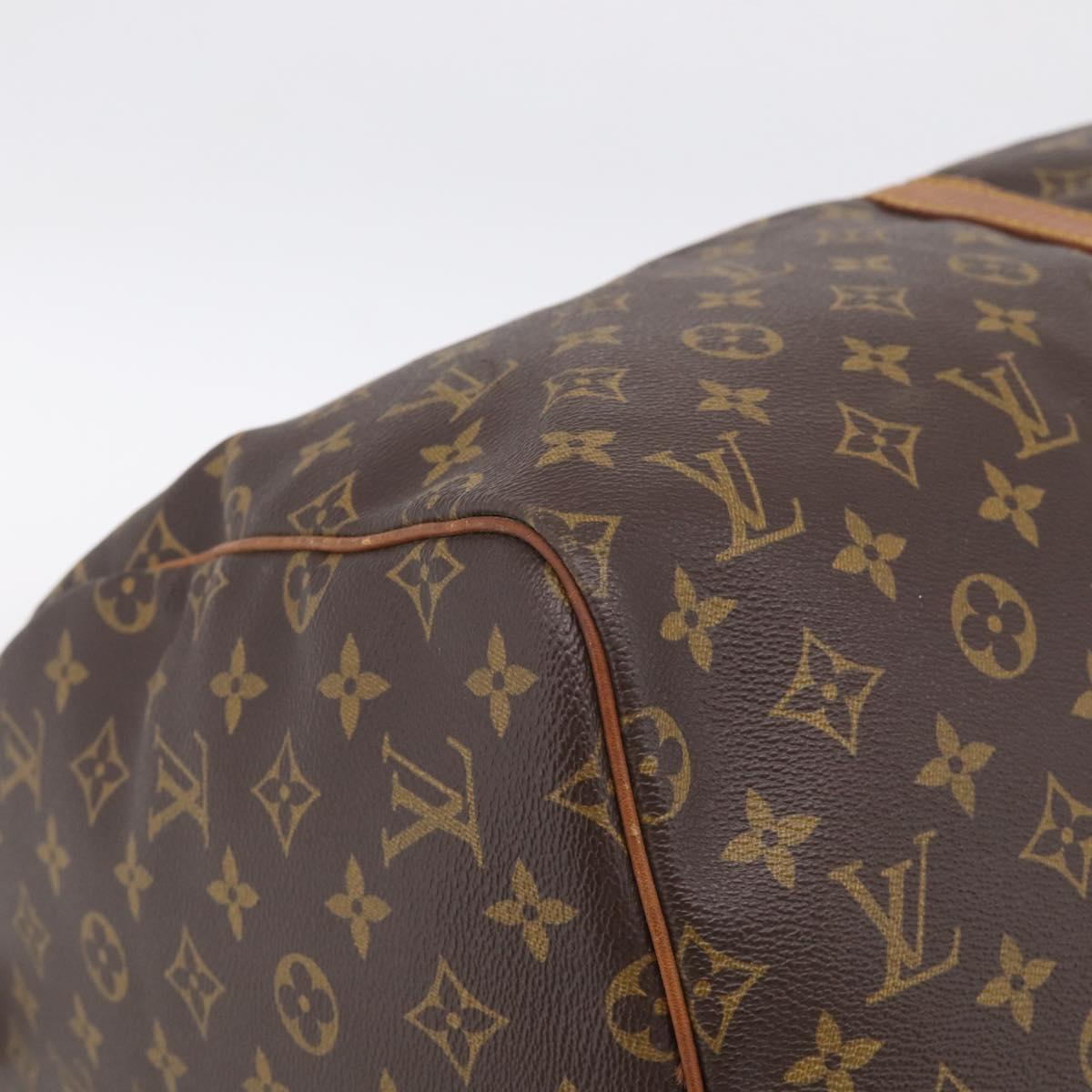 LOUIS VUITTON Monogram Keepall 55 Boston Bag M41424 LV Auth 205401V