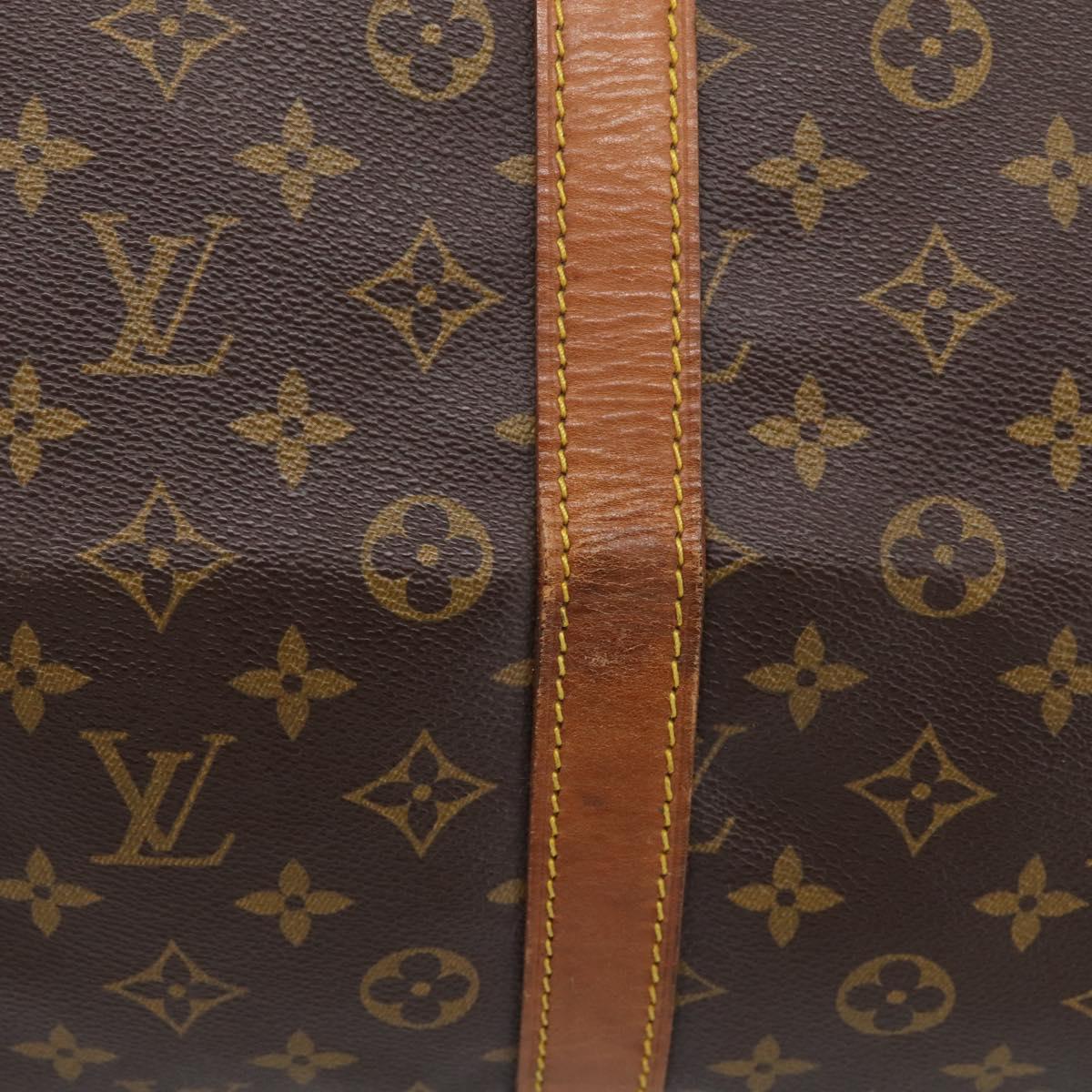 LOUIS VUITTON Monogram Keepall 55 Boston Bag M41424 LV Auth 205401V