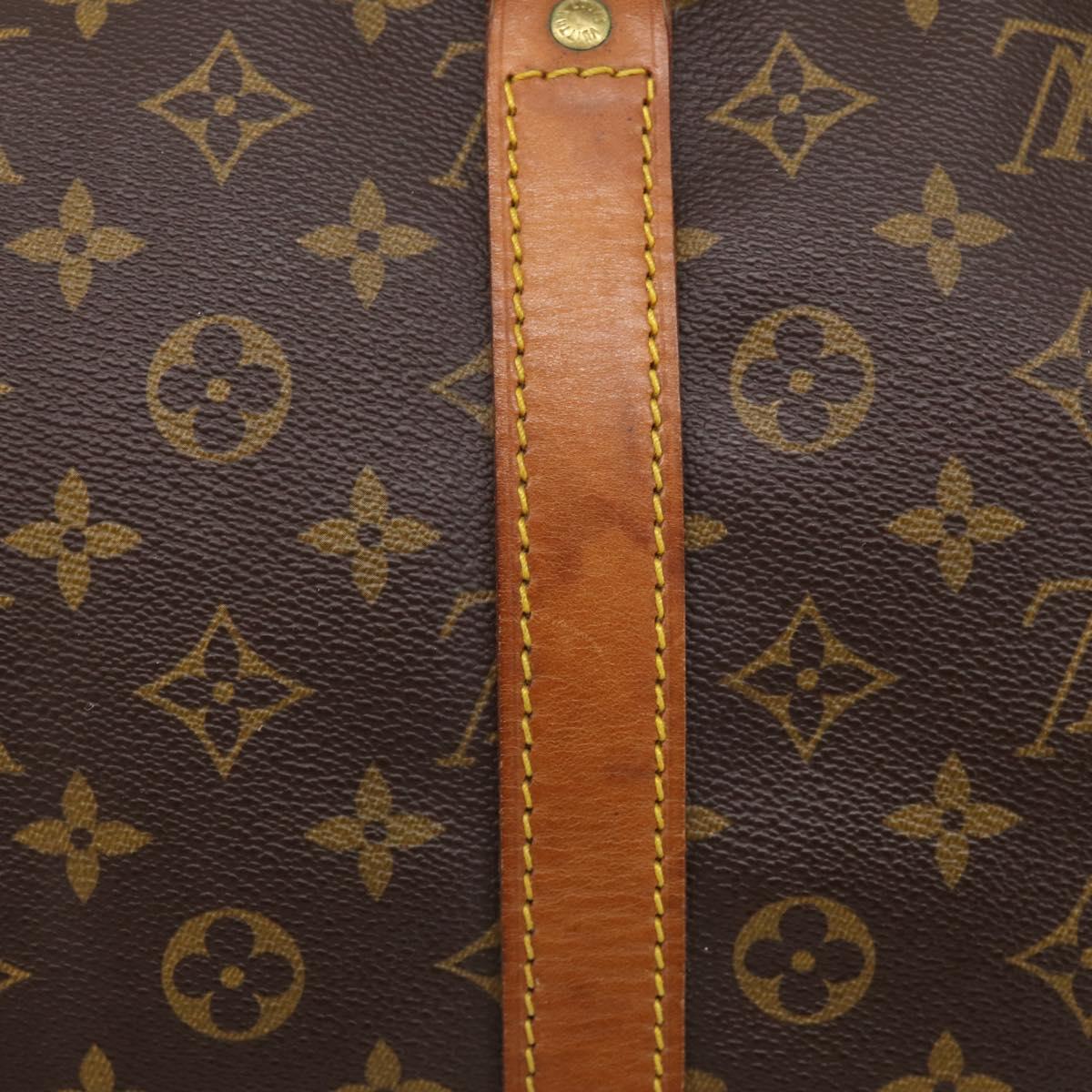 LOUIS VUITTON Monogram Keepall 55 Boston Bag M41424 LV Auth 205401V