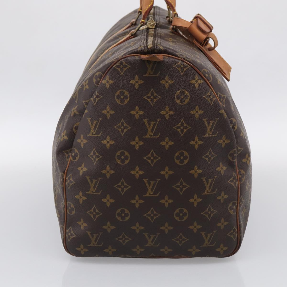 LOUIS VUITTON Monogram Keepall 55 Boston Bag M41424 LV Auth 205401V
