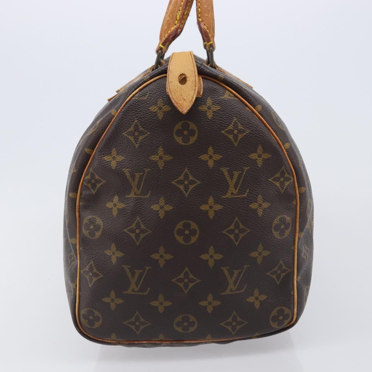 LOUIS VUITTON Monogram Speedy 35 Hand Bag M41524 LV Auth 205410