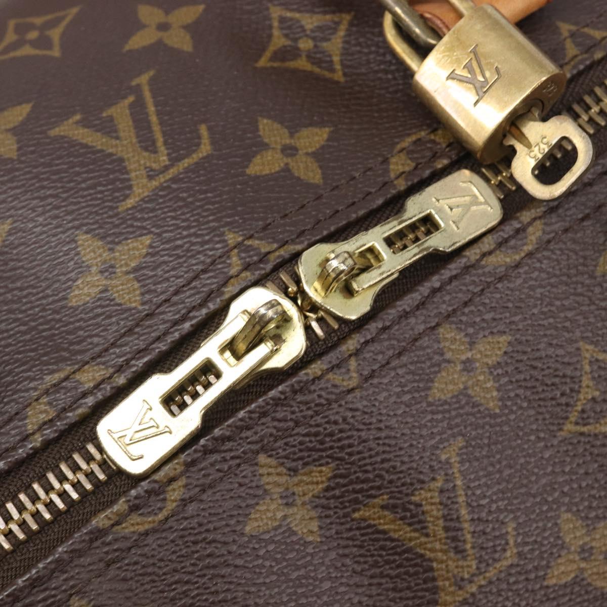 LOUIS VUITTON Monogram Keepall 55 Boston Bag M41424 LV Auth 205411V