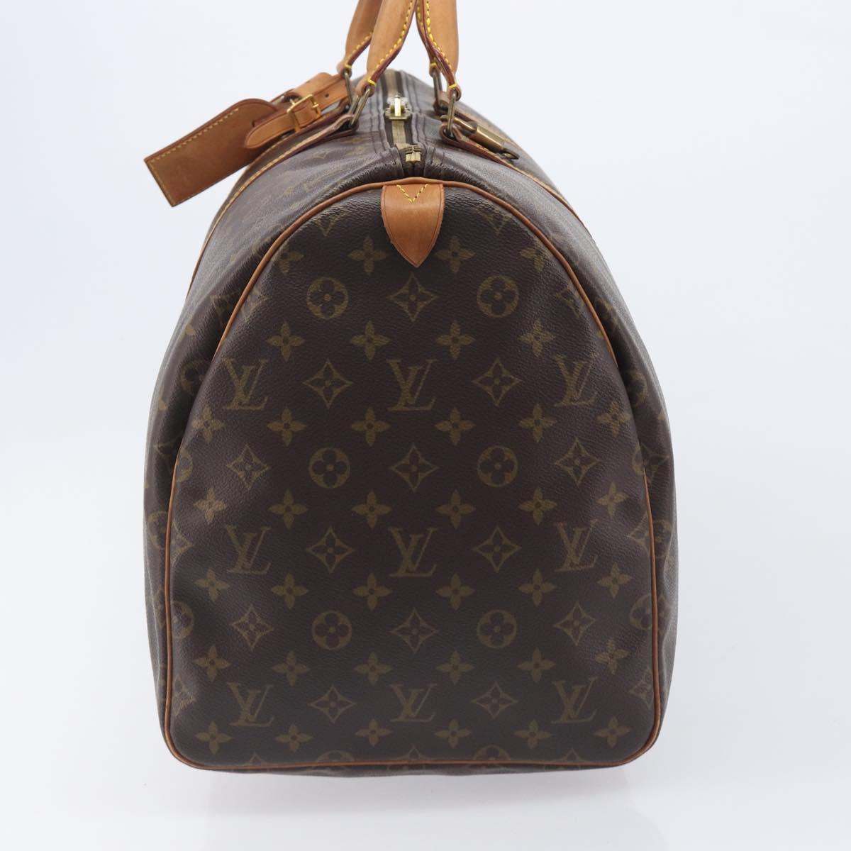LOUIS VUITTON Monogram Keepall 55 Boston Bag M41424 LV Auth 205411V