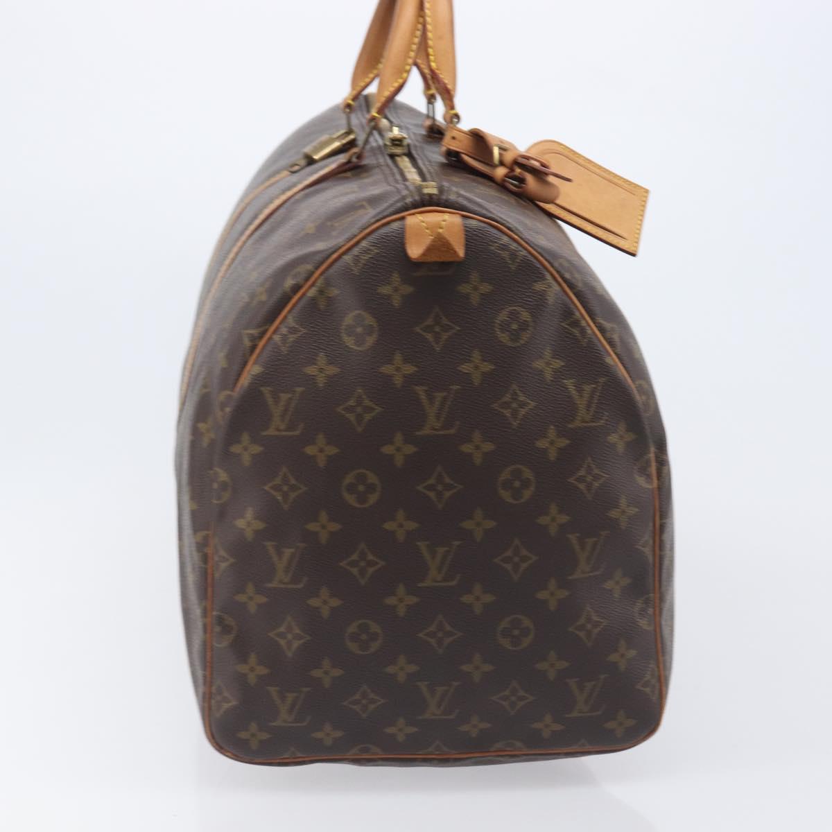 LOUIS VUITTON Monogram Keepall 55 Boston Bag M41424 LV Auth 205411V