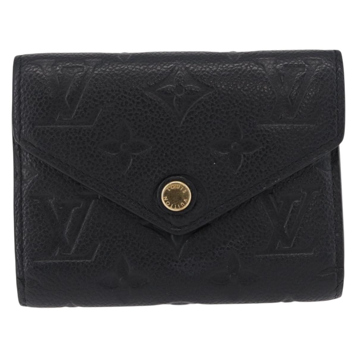 LOUIS VUITTON Empreinte Portefeuille Victorine Wallet M83590 LV Auth 205415M