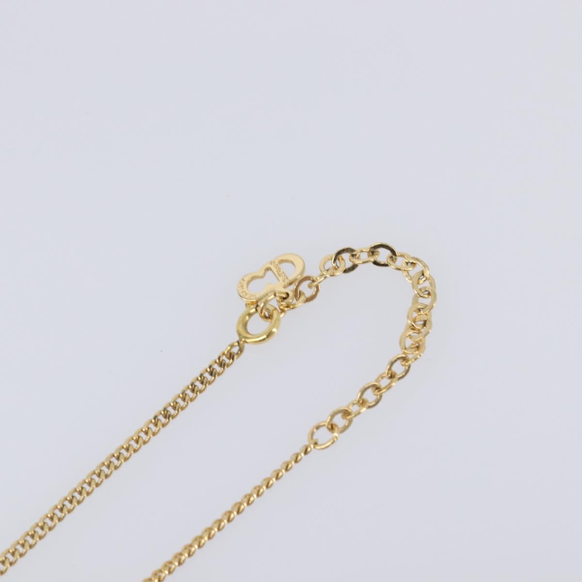 Christian Dior Necklace metal Gold Auth 205462