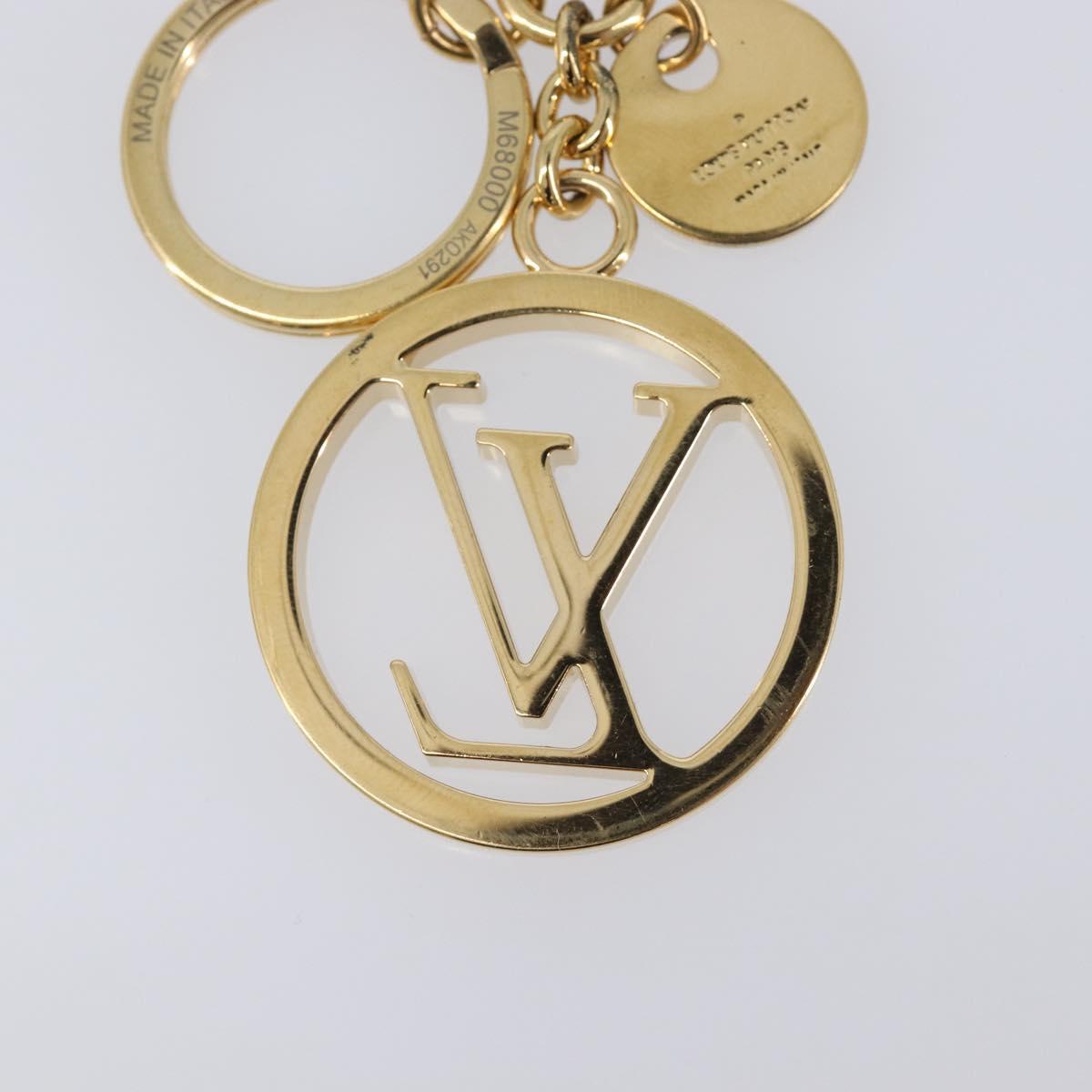 LOUIS VUITTON LV Circle Charm Metal Gold Tone M68000 LV Auth 205468M