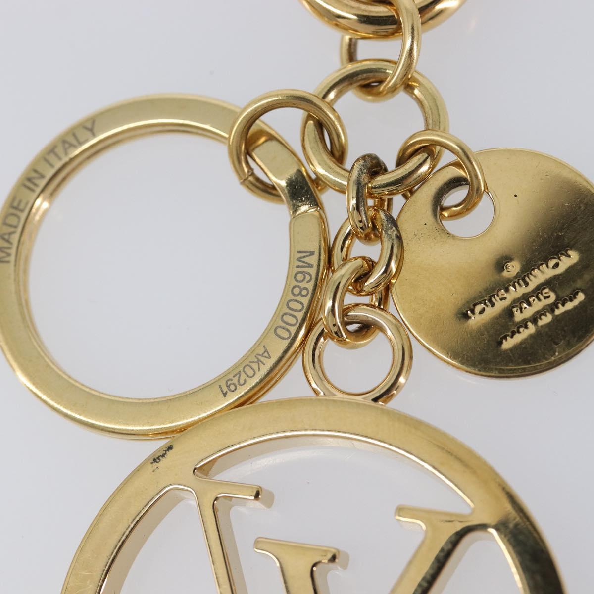 LOUIS VUITTON LV Circle Charm Metal Gold Tone M68000 LV Auth 205468M