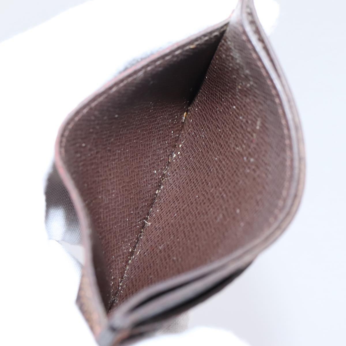 LOUIS VUITTON Damier Ebene Porte Cartes Simple Card Case N61722 LV Auth 205490M