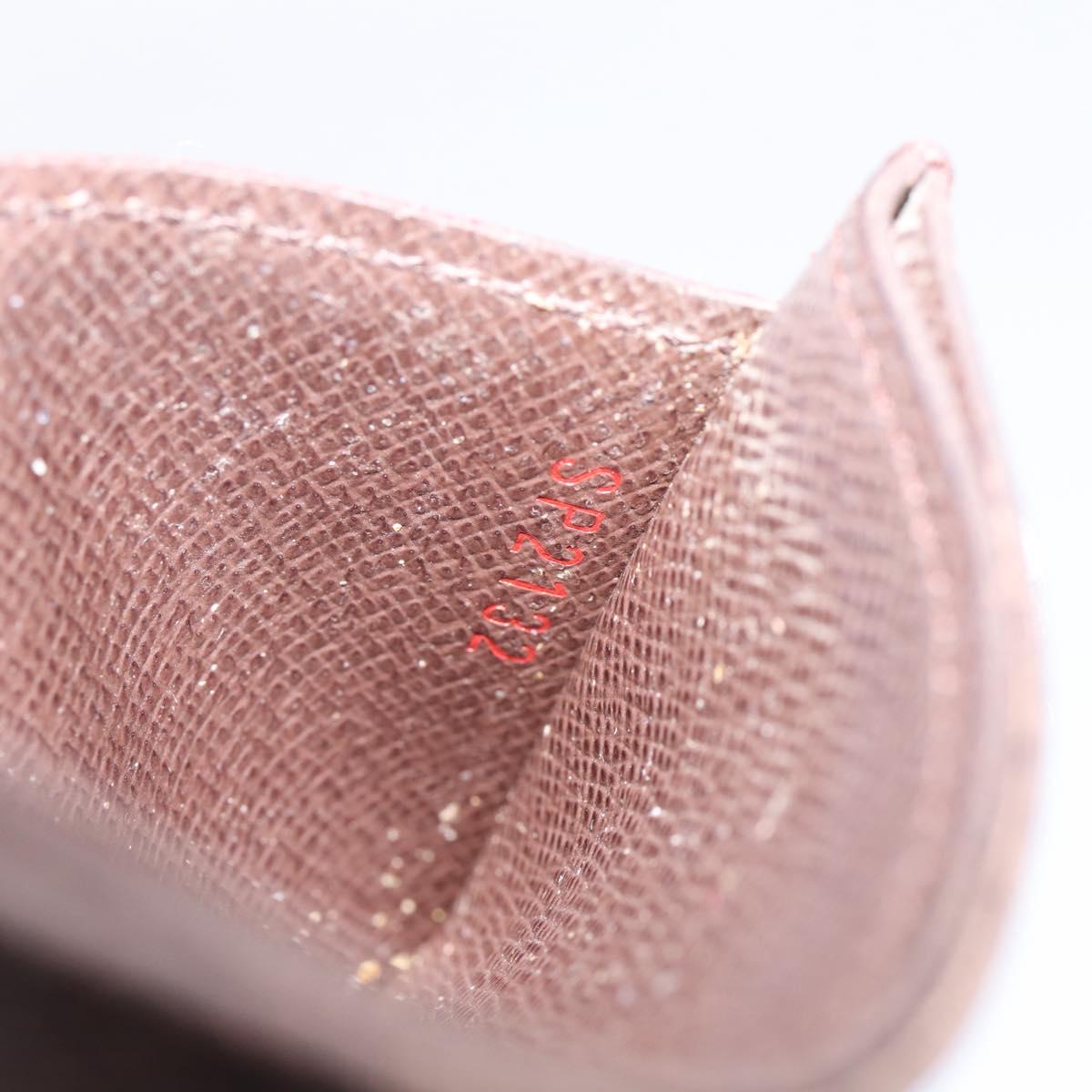 LOUIS VUITTON Damier Ebene Porte Cartes Simple Card Case N61722 LV Auth 205490M