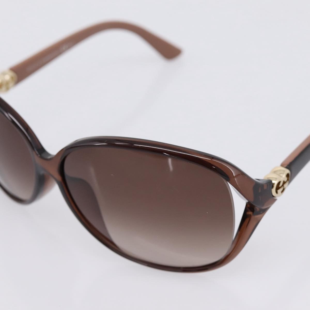 GUCCI Sunglasses plastic Brown Auth 205499M