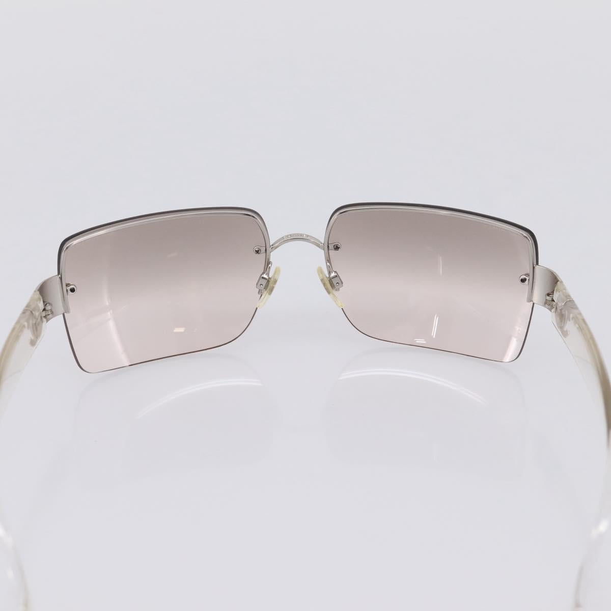 CHANEL Rimless Sunglasses plastic Clear CC Auth 205500M